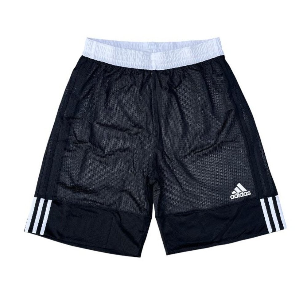 Adidas Mens L Black/ White 3G Speed Reversible Basketball Active Training Shorts